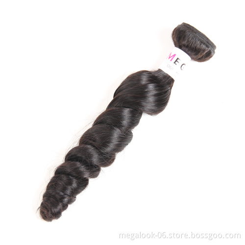 Megalook Virgin Wholesale Brazilian Hair Vendors, 18 Years Girl Hair Extension, Best One Donor Virgin Hair